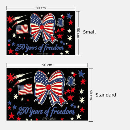 American Flag Doormat - Non-Slip & Washable