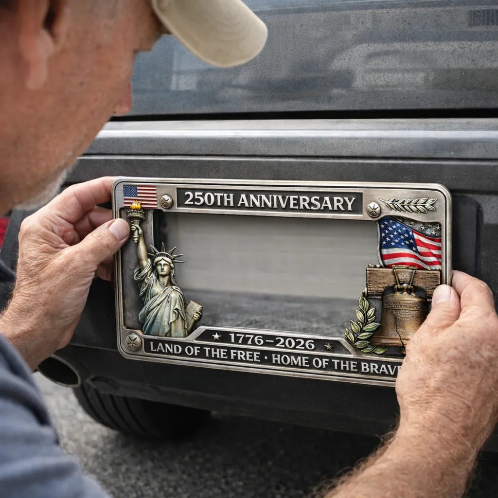 🔥 🇺🇸 250th Anniversary Commemorative License Plate Frame🗽