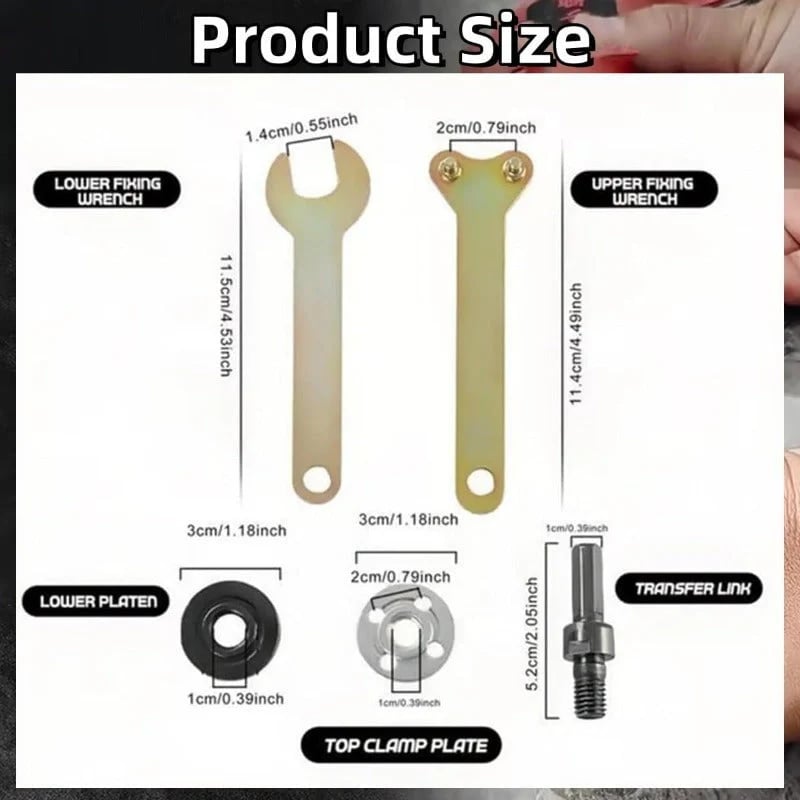 📢📢49% OFF !! ⏰Drill To Grinder Adapter Kit