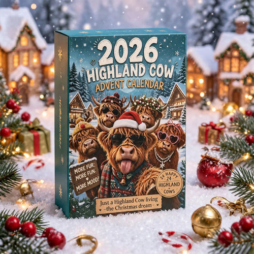 🎄🐮2026 Highland Cow Advent Calendar-3D