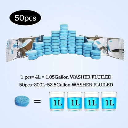 50 Pcs Car Windshield Washer Fluid concentrate Tablets
