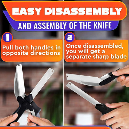 ✂️ 2-in-1 Kitchen Scissors with Built-in Cutting Board | All-in-One Cooking Helper