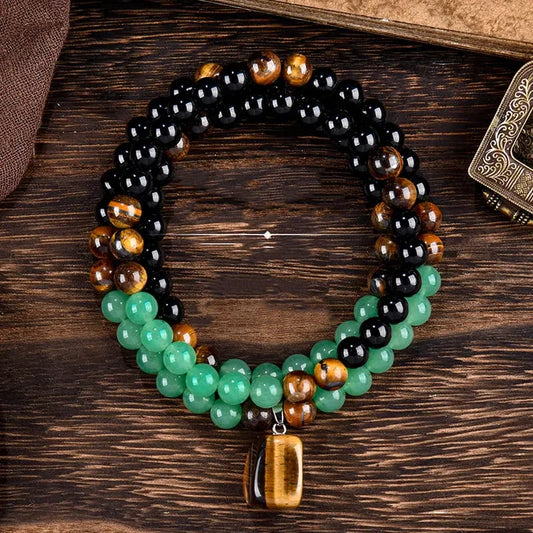 🔥Esta semana, 59% de descuento⏰✨Collar bohemio de cuentas de piedra natural🎁