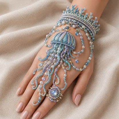 🔥 LAST DAY 49% OFF – 🌊 DIY Ocean Beaded Hand Bracelet Kit | Create Sea-Inspired Wearable Art with Colorful Beads, Ocean Charms & Jewelry Details 🐚💎✨