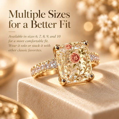 💍 Square Crystal Statement Jewelry for Women