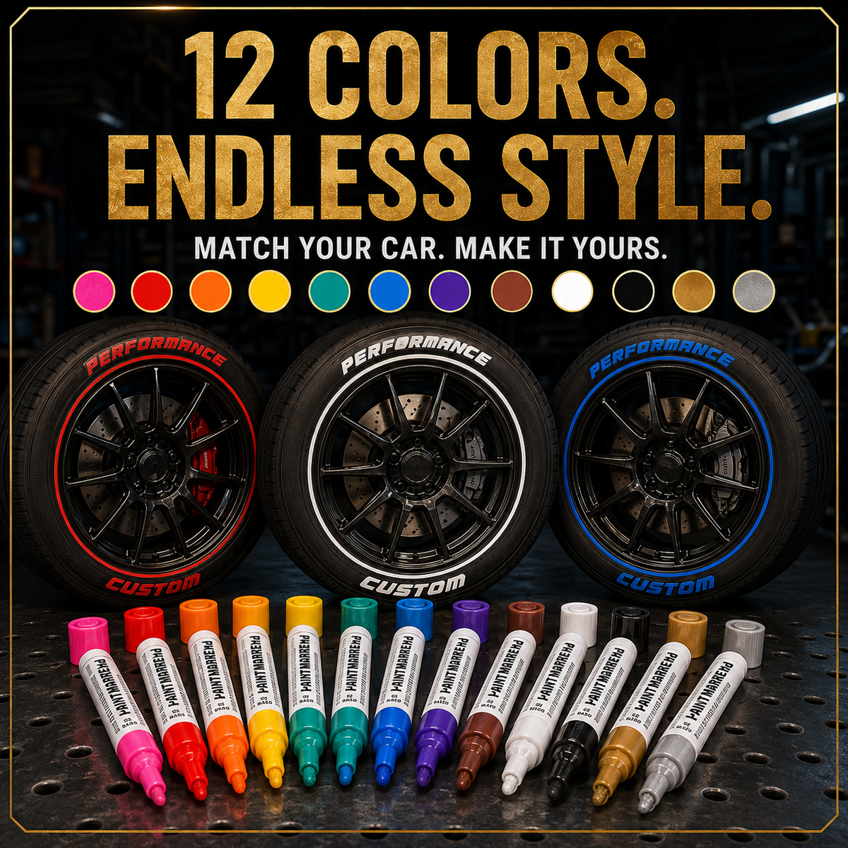 🔥Limited Time Promotion 50% OFF🔥Oil-Based Waterproof Tire Marker Pen（12-pack）
