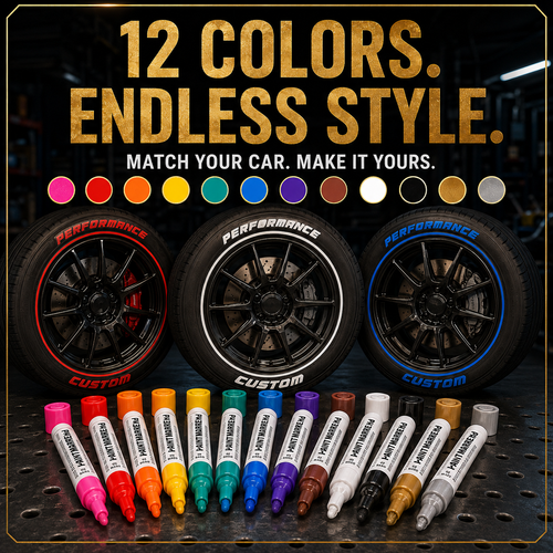 🔥Limited Time Promotion 50% OFF🔥Oil-Based Waterproof Tire Marker Pen（12-pack）