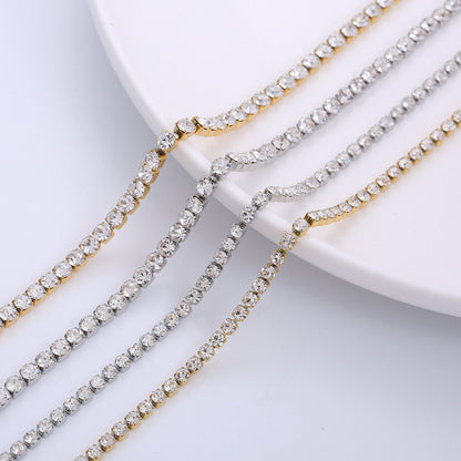 Crystal tennis necklace