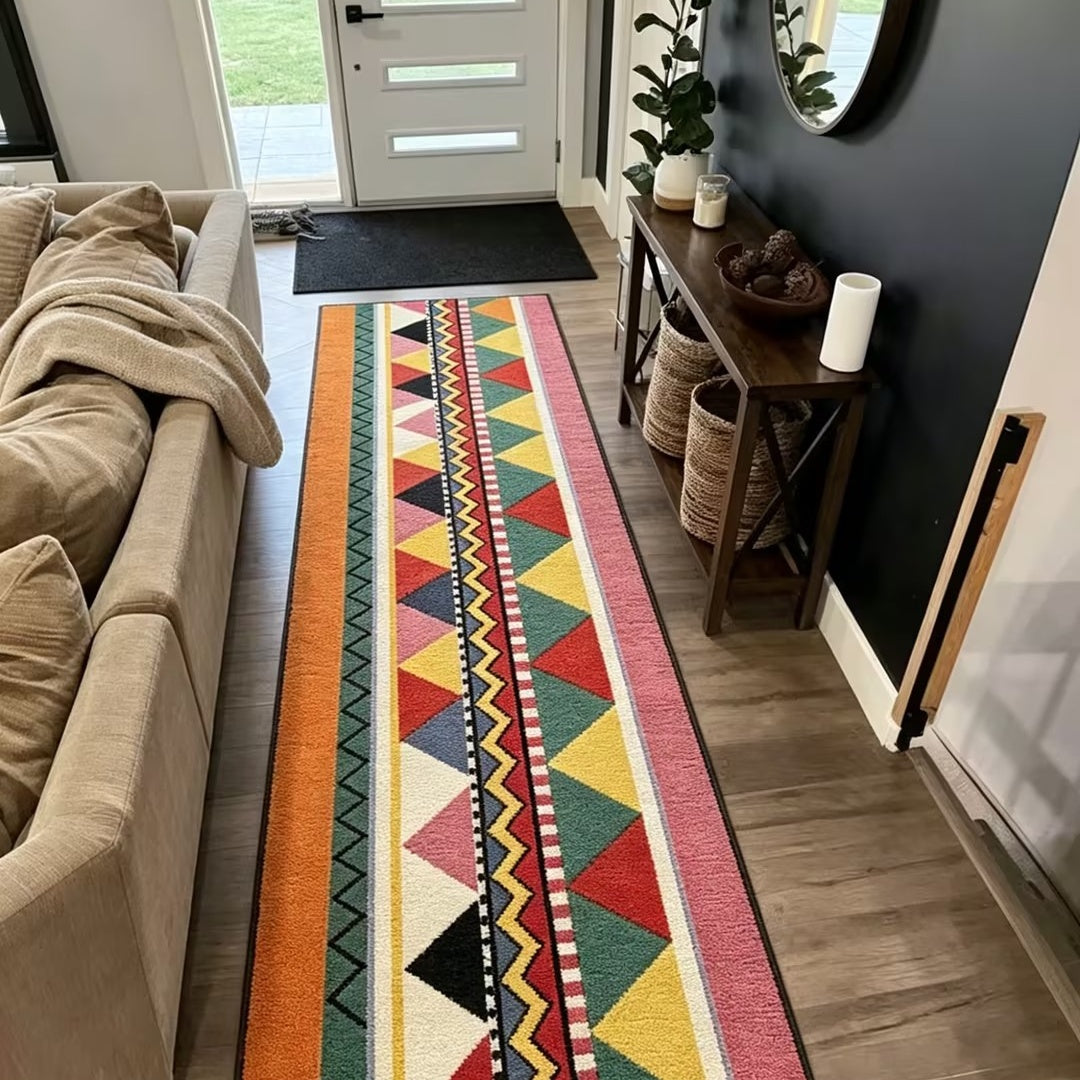 Washable Boho Doormat - Non-Slip & Pet-Friendly