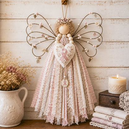 🔥This Week 50% OFF - Angel Fabric Hanging DIY Kit - Stitch a Little Blessing That Stays Forever
