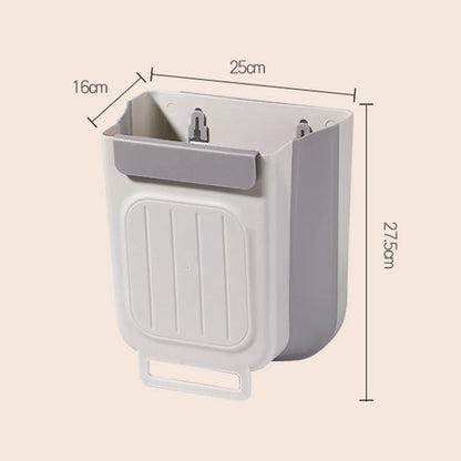 Bote de basura plegable multiusos para colgar en la cocina