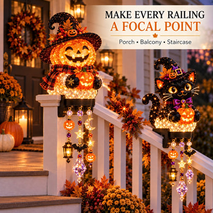 🎃 🎃Halloween Porch Magic Cascade Railing Lights