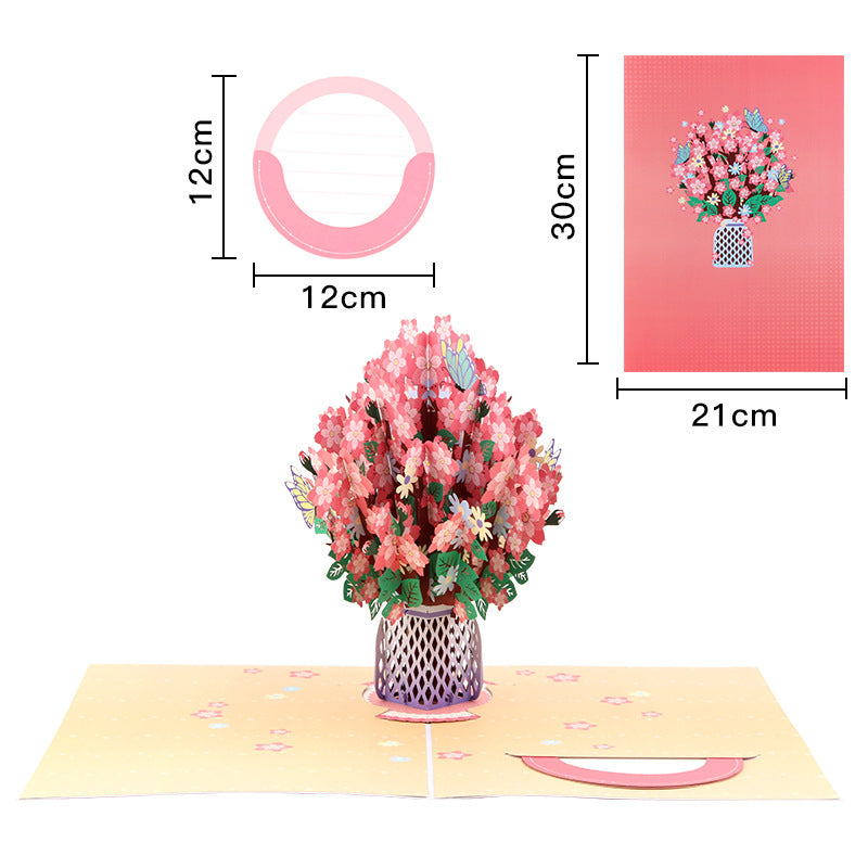 💗35K+ SOLD! 🌼💌 Forever-Blooming 3D Flower Pop-Up Card– Personalized Love Message & Everlasting Bloom 🎁