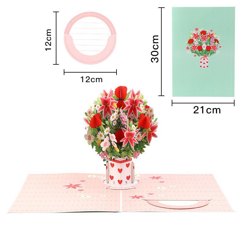 💗35K+ SOLD! 🌼💌 Forever-Blooming 3D Flower Pop-Up Card– Personalized Love Message & Everlasting Bloom 🎁