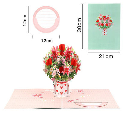 💗35K+ SOLD! 🌼💌 Forever-Blooming 3D Flower Pop-Up Card– Personalized Love Message & Everlasting Bloom 🎁