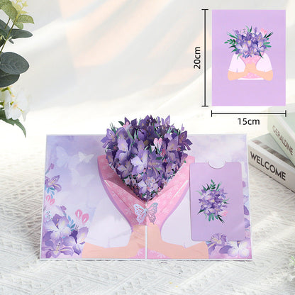 💗35K+ SOLD! 🌼💌 Forever-Blooming 3D Flower Pop-Up Card– Personalized Love Message & Everlasting Bloom 🎁