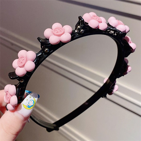 🌺 Kids Braided Hairpin – Easy 5‑min styling & cute cartoon designs ✨