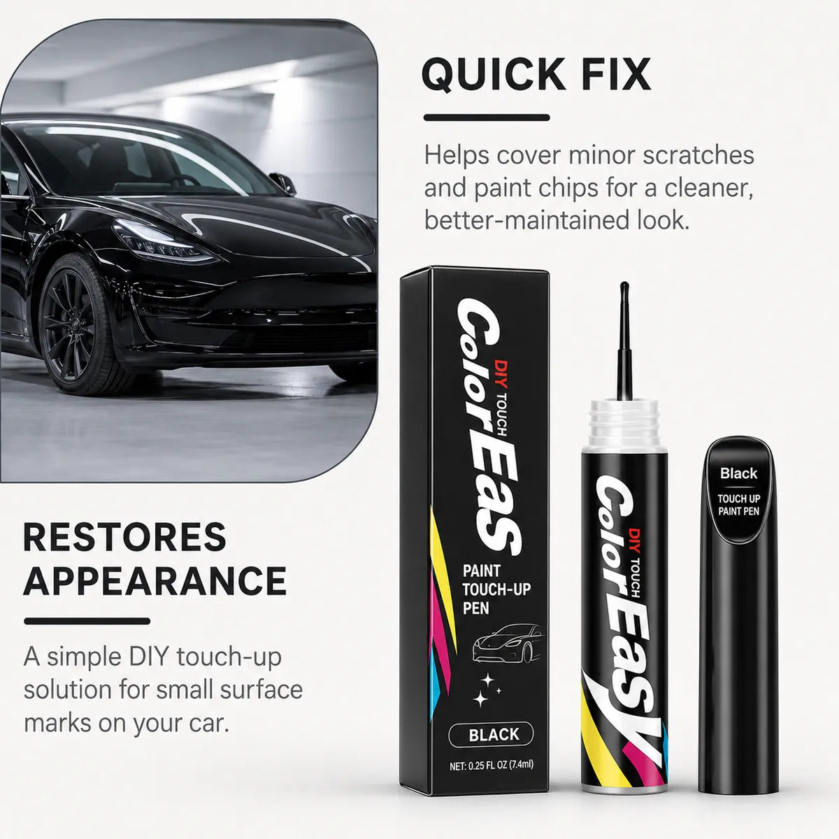 🔥Buy 2 Get 1 Free🚨Even small scratches can ruin the clean look of your car🚨 Car paint touch-up pen🏆