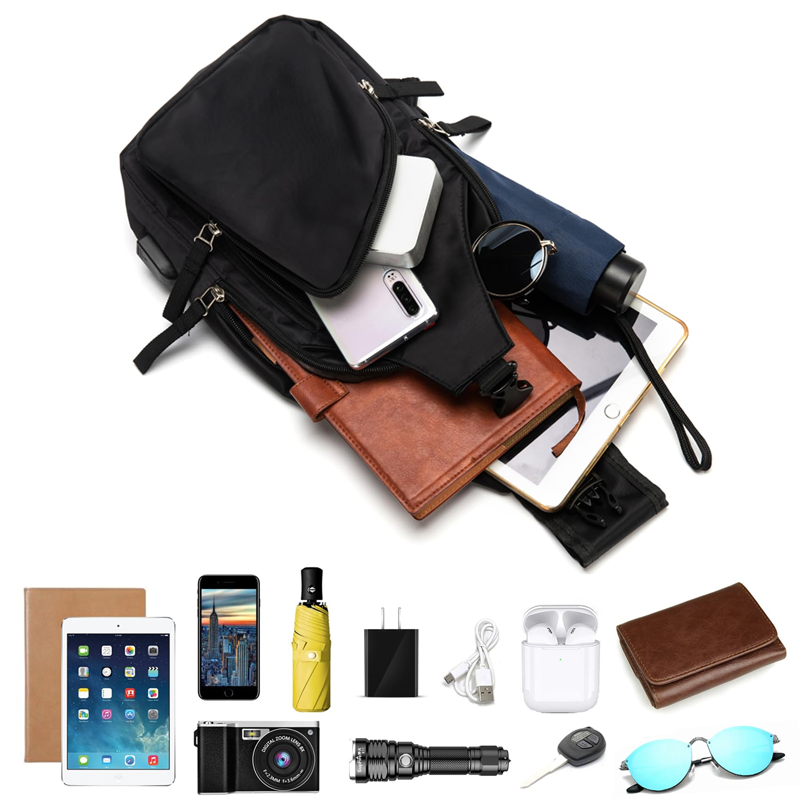Men's Waterproof Oxford Sling Chest Bag for Travel & Daily Use