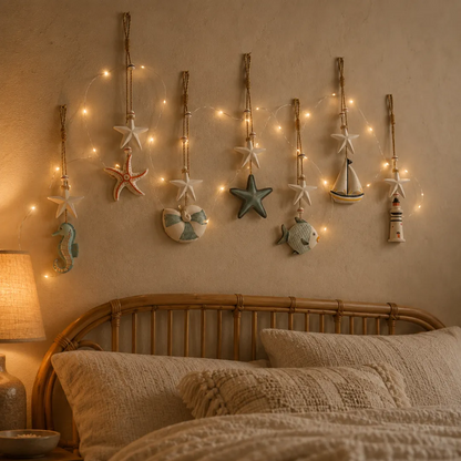 7-piece Seaside Glow Wall Hanging Set — (without lighting)