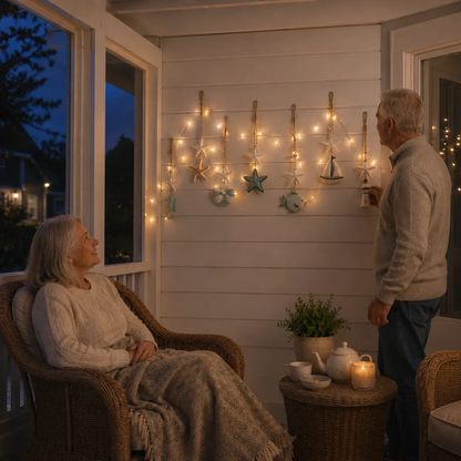7-piece Seaside Glow Wall Hanging Set — (without lighting)