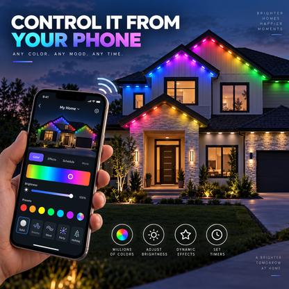 🎅 Early Christmas 49%OFF - Smart Rainbow LED Permanent Outdoor Light - Smartlight 🎁