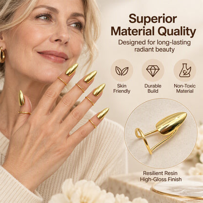 Metal Fingertip Nail Ring Fashion Jewelry Accessory