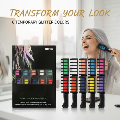 10-Color Vibrant Hair Dye Stick