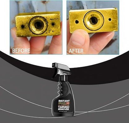 ✨120ml Brass & Copper Tarnish Remover Spray 🛡️Gentle Metal Cleaner Polish for Cookware Jewelry Antiques