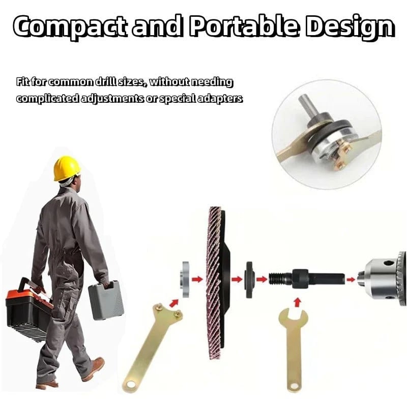 📢📢49% OFF !! ⏰Drill To Grinder Adapter Kit