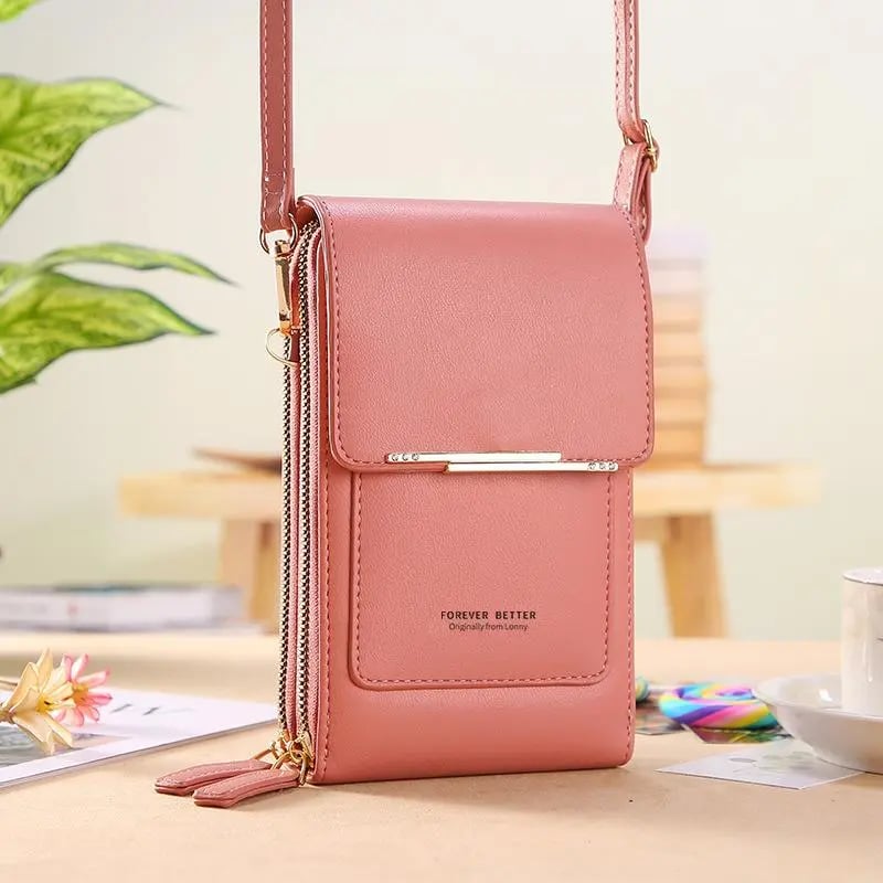🏆HOT SALE 👜📱 Simple and elegant women's touchscreen crossbody phone wallet