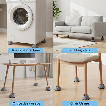 🏠 Almohadillas antivibración para lavadoras (paquete de 4)