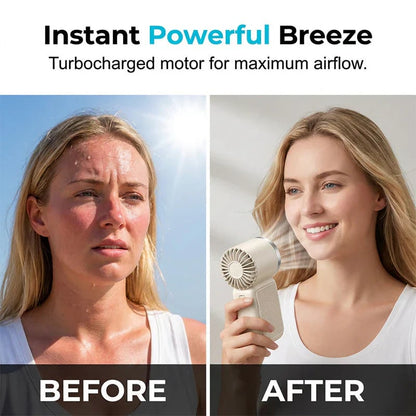 ❄️ Portable High-Speed Mini Fan 💨 Durable Compact Handheld Cooling Fan