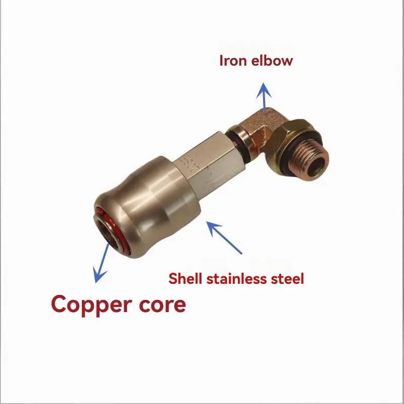 Heavy-Duty Truck Air Take Valve with Lockable Quick Connector