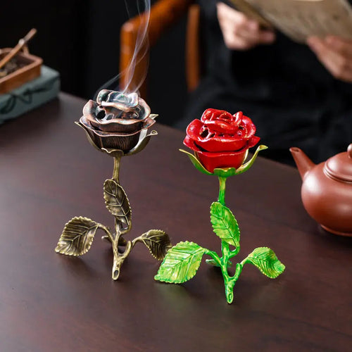 Rose Aroma Meditation Incense Burner