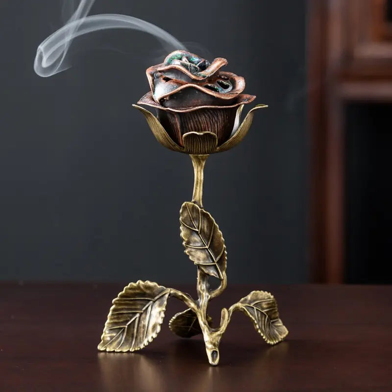 Rose Aroma Meditation Incense Burner