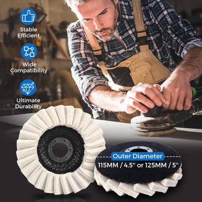 🎁 50% Off for a Limited Time 🎁 ✨ Wool Felt Flap-Style Polishing Disc