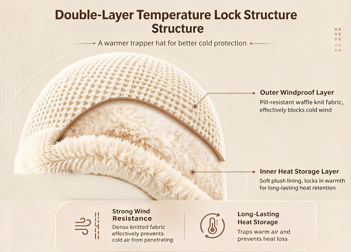 Stay Cozy and Stylish This Winter ❄️2026 Women's Fleece Hooded Winter Cycling Mask and Hat for Cold Weather
