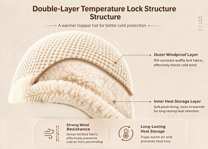 Stay Cozy and Stylish This Winter ❄️2026 Women's Fleece Hooded Winter Cycling Mask and Hat for Cold Weather
