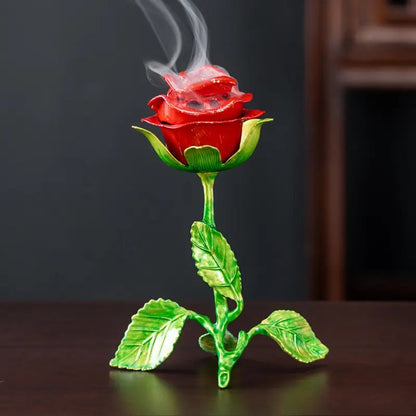 Rose Aroma Meditation Incense Burner