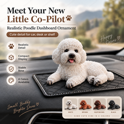 Poodle Car Ornament – The Cutest Dashboard Upgrade 🐶✨
