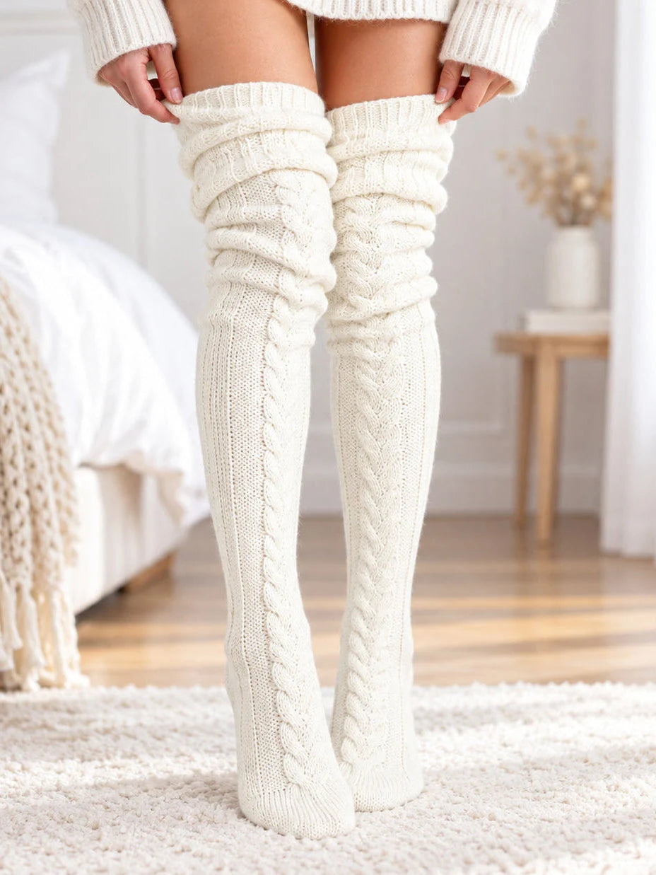 Women’s Cozy Knit Boot Socks for Fall & Winter
