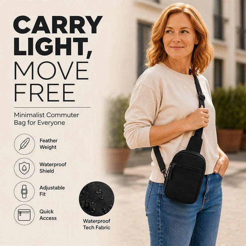 🎒50% OFF NOW ! ✨Upgraded 2.0 Travel Sling Bag – Anti‑Theft RFID Blocking 500D Nylon Crossbody Chest Bag for Daily Commute & Outdoor Trip
