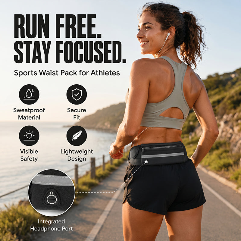 👟Running  Sports Jogging Portable Outdoor Phone Holder Waterproof Belt Bag