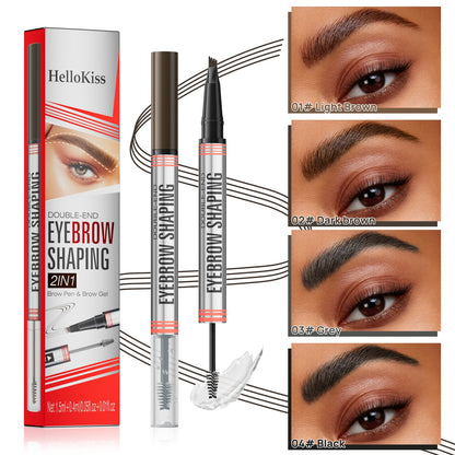 🔥✨BUY 1 GET 1 FREE!!2-in-1 Brow Pen and Sealing Brow Gel for Real Fuller Eyebrows🥳