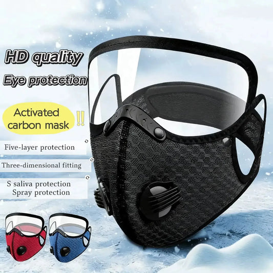Mascarilla antipolvo con filtro de carbono reutilizable – Diseñada para estilos de vida activos