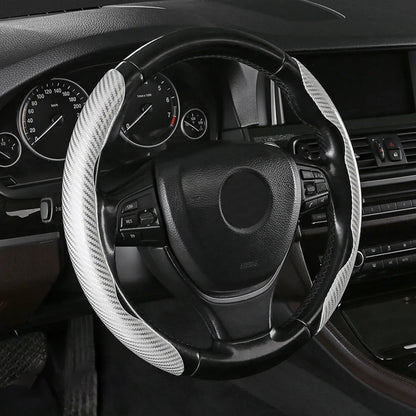 🎉Non-Slip Half Cover Car Steering Wheel Protector | Easy Clip On Installation