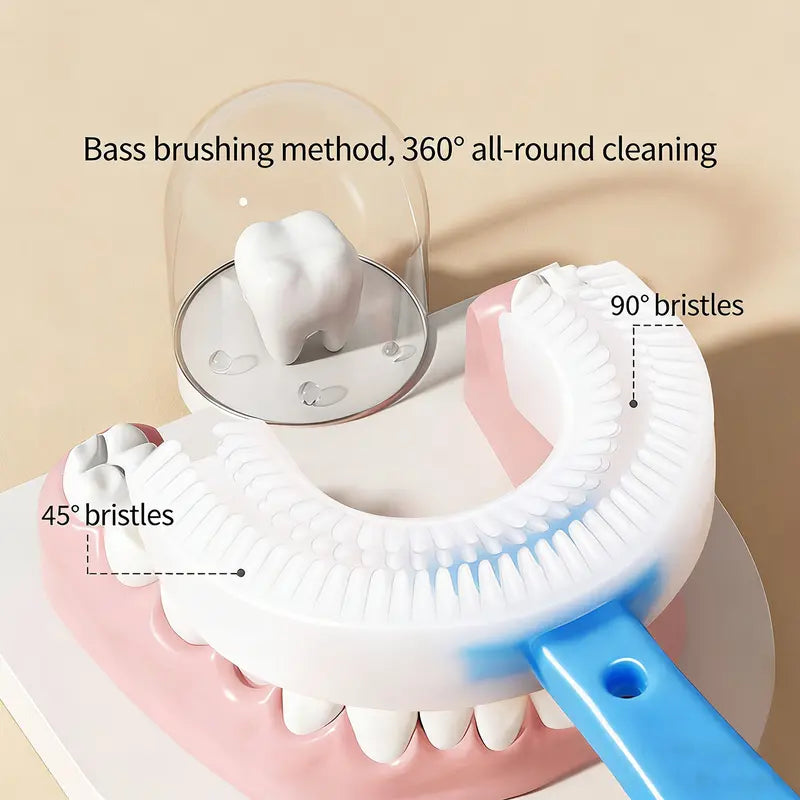 U-Shaped Soft Bristle Toothbrush for Children