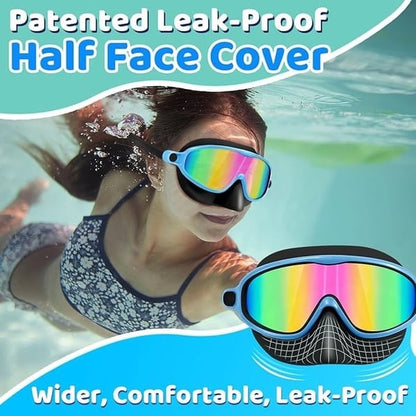 🏊‍♀️Último día, 2x1 en la compra de gafas de natación HD infantiles con marco grande, impermeables y antivaho.🏊‍♀️