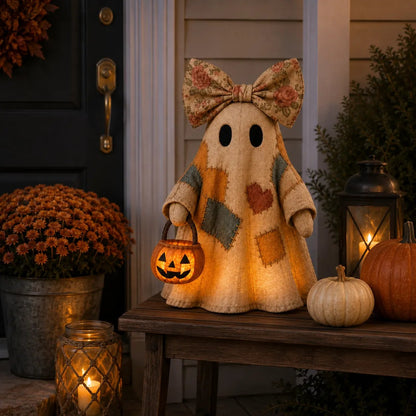 Lighted Vintage Patchwork Ghost 👻 Buy 2 Free Shipping
